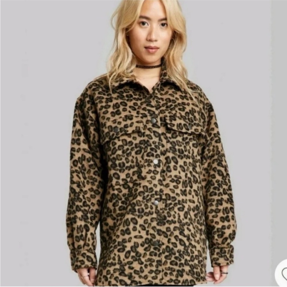 Wild Fable Cheetah Print Shacket - Picture 3 of 5